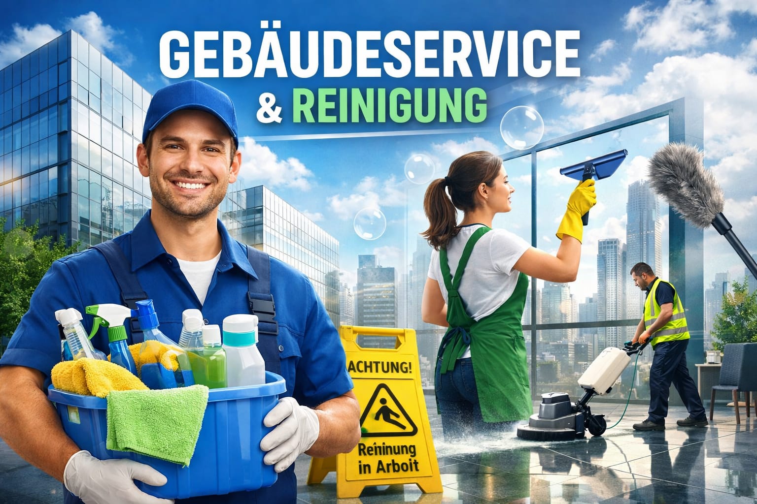 Gebäudereinigung und Treppenhauspflege durch professionellen Gebäudeservice Breitinger in Berlin