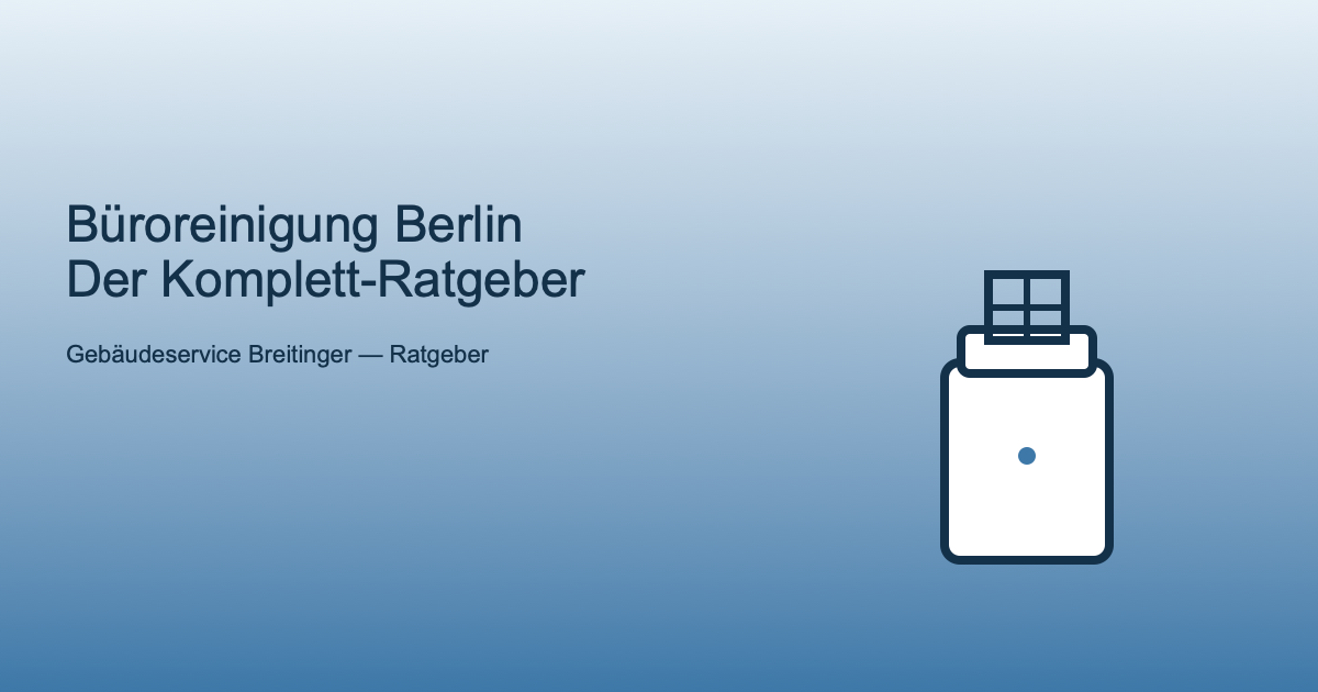 Illustration zur professionellen Büroreinigung in Berlin