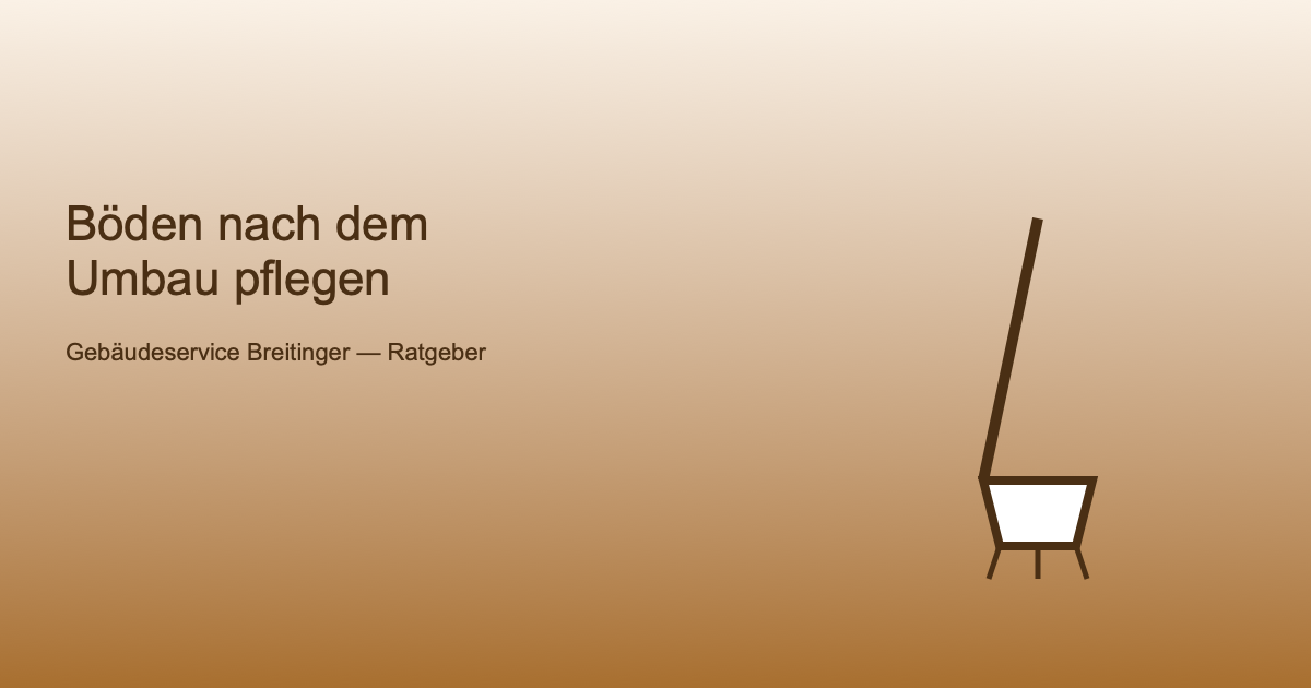 P8 Img3 Symbolbild für die Bodenpflege nach Renovierungsarbeiten mit Besen-Icon