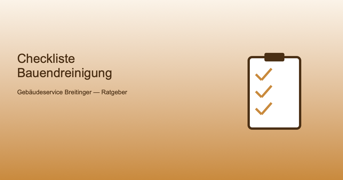 P8 Img4 Symbolbild Checkliste für die Grundreinigung nach Renovierung mit Klemmbrett-Icon